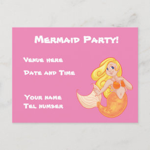 Mermaid Party Invitation