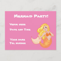 Mermaid Party Invitation