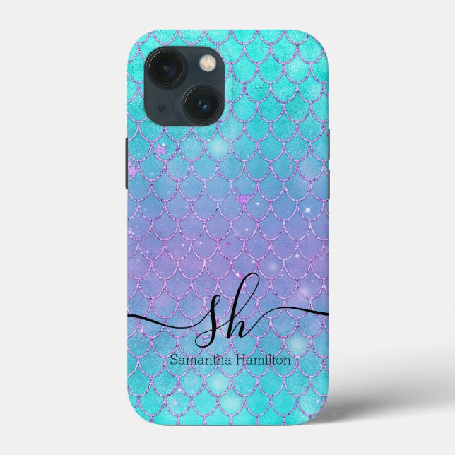 Mermaid Party Ocean Blue  Case-Mate iPhone Case (Back)