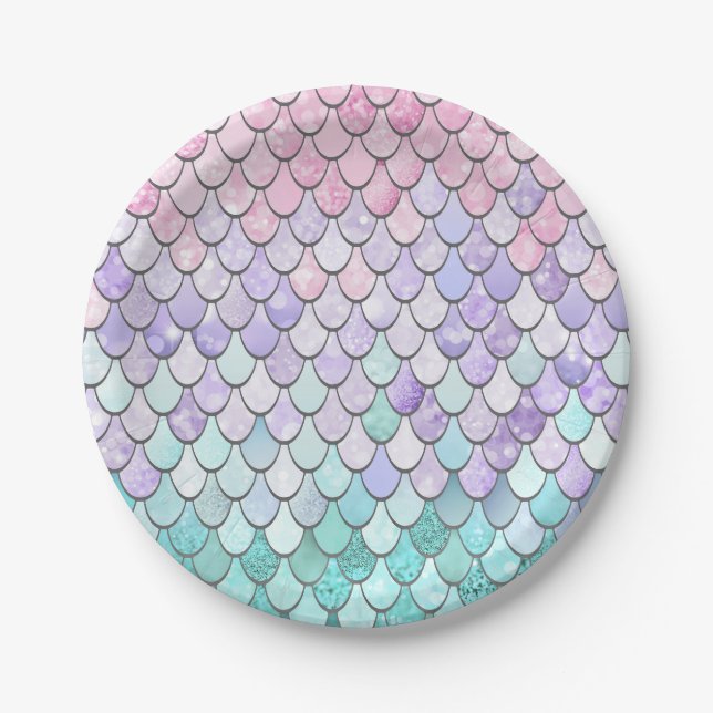 Mermaid Party, Paper Plates (Front)