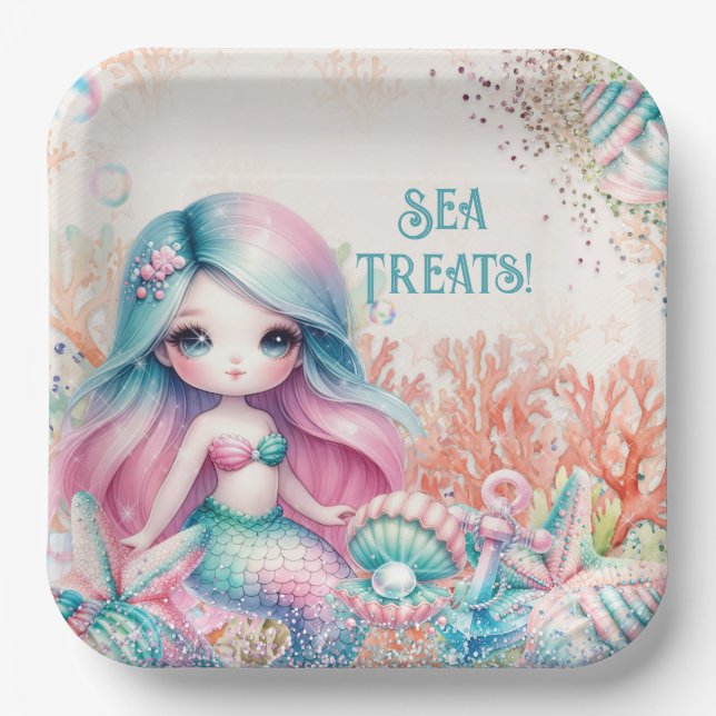 Mermaid Party Plate (Front)