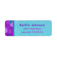 Mermaid Party Return Address Labels
