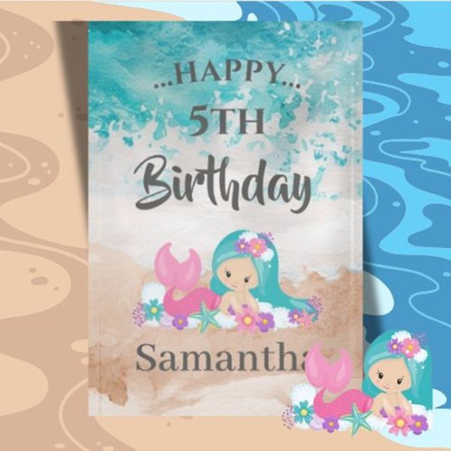 MERMAID PARTY Summer Ocean theme Banner (designed to bring a splash of magic and joy to your special celebration)
