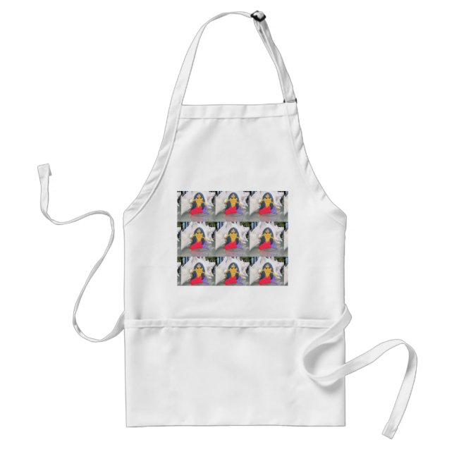 mermaid pattern apron (Front)