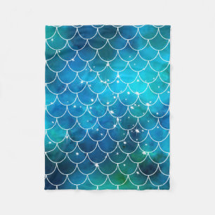 Mermaid Pattern Fleece Blanket