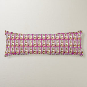 mermaid pattern pink lavender body pillow