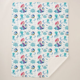 Mermaid Pattern Sherpa Blanket