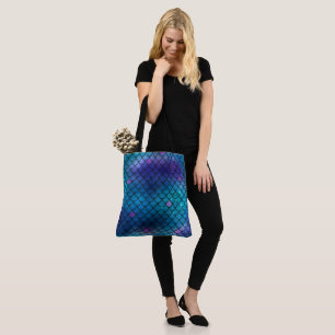 Mermaid Pattern Tote Bag - Customizable Beach Bag