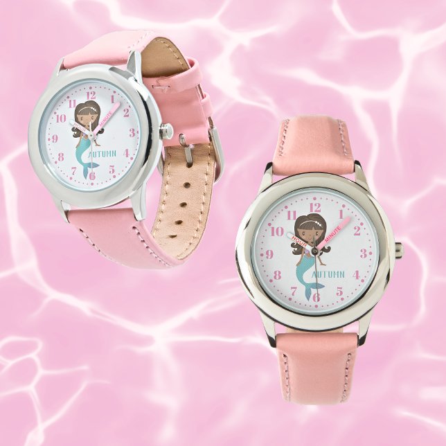 Mermaid Personalized Custom Kid's Watch (Creator Uploaded)