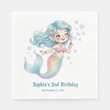 Mermaid Personalized Name and Birthdate