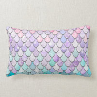 Mermaid Pillow Cushion for Girls Bedroom Decor
