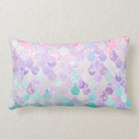 Mermaid Pillow Cushion for Girls Bedroom Decor