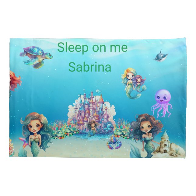 Mermaid Pillowcase (Back)