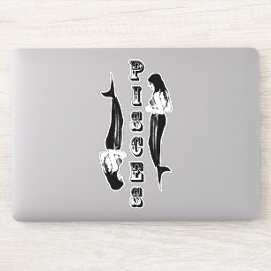 Mermaid Pisces Zodiac birth Sign Astrology art