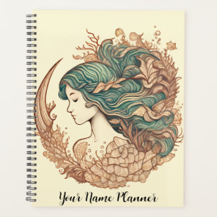 Mermaid Planner with Name Customization