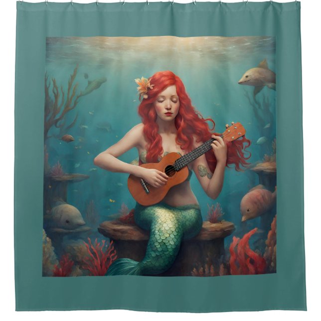 Mermaid playing the ukulele (Front)