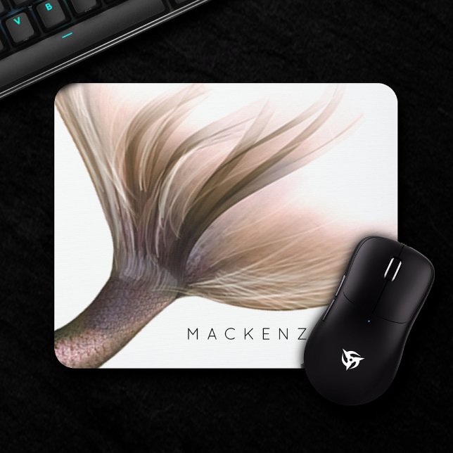 Mermaid Posh Tail | Dusty Terracotta Peach Custom Mouse Pad (Creator Uploaded)