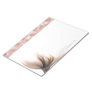 Mermaid Posh Tail Dusty Terracotta Peach Custom Notepad