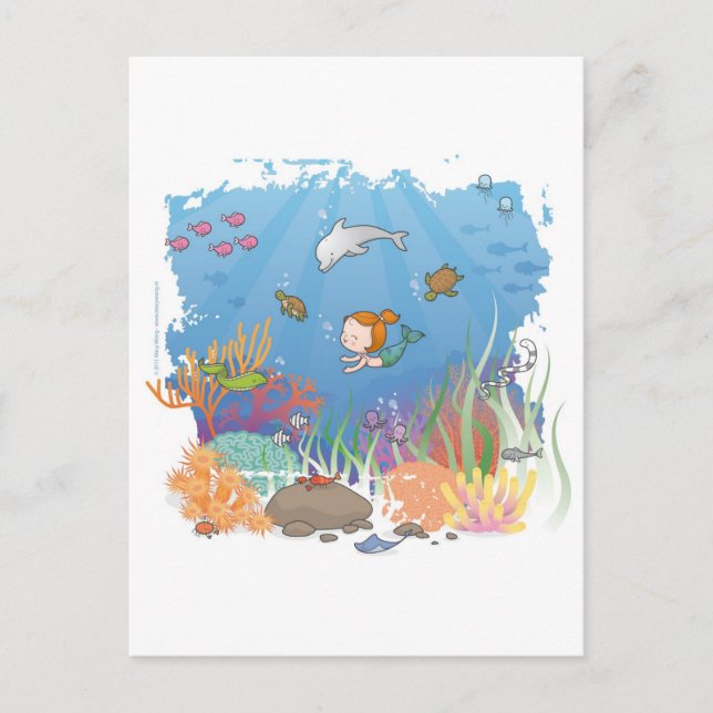 Mermaid Postcard (Front)