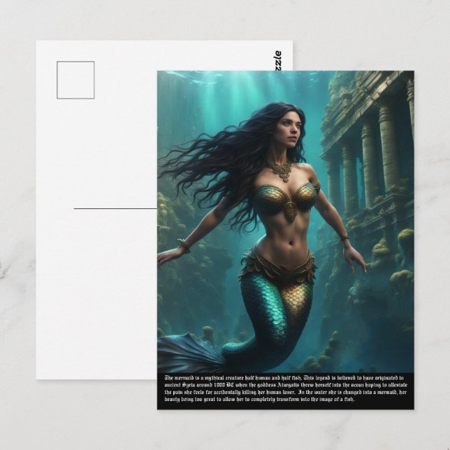 Mermaid Postcard (Front/Back)