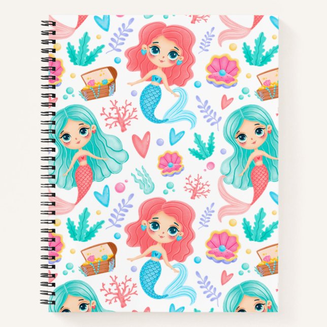 Mermaid Primary Composition Notebook (Front)