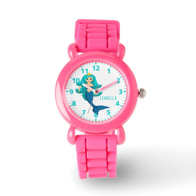 Mermaid princess girl watch (Front)