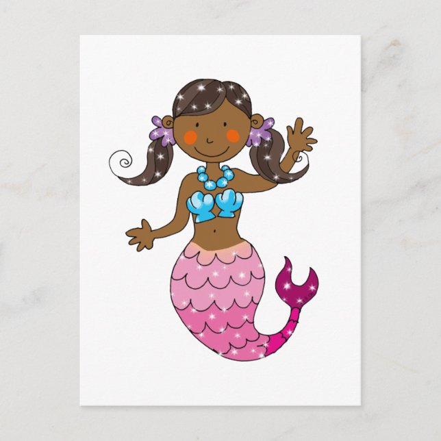 mermaid princess postcard (Front)