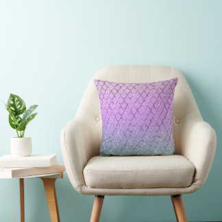 Mermaid Princess Scales 6 Throw Pillow
