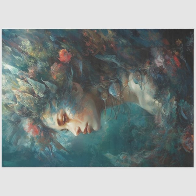 Mermaid Princess  Tissue Paper (Front)