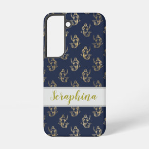 Mermaid Print Add a Name Samsung Galaxy S22 Case