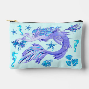 Mermaid Purple Fairy Creature Accessory Pouch