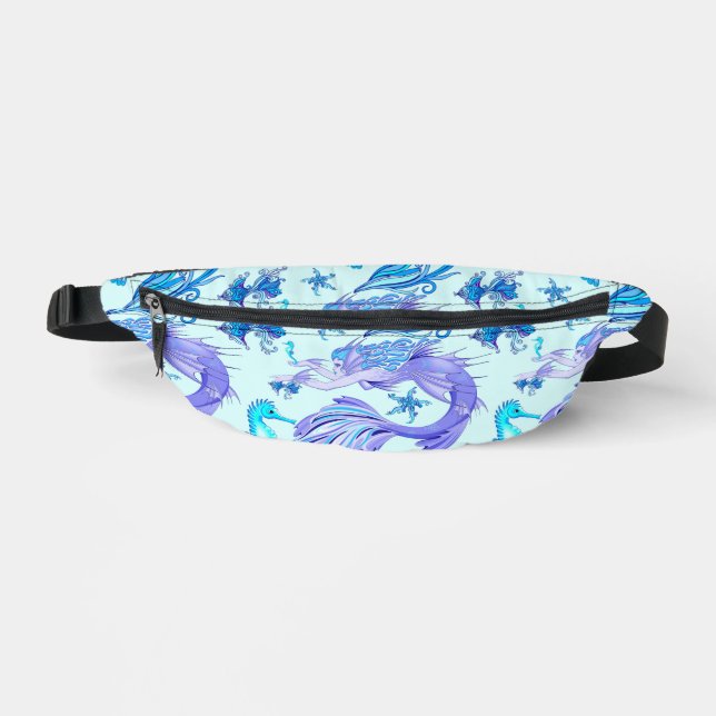 Mermaid Purple Fairy Creature Fanny Pack (Front)