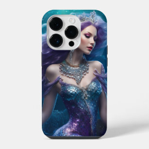 Mermaid Purple Hair iPhone 14 Pro Case
