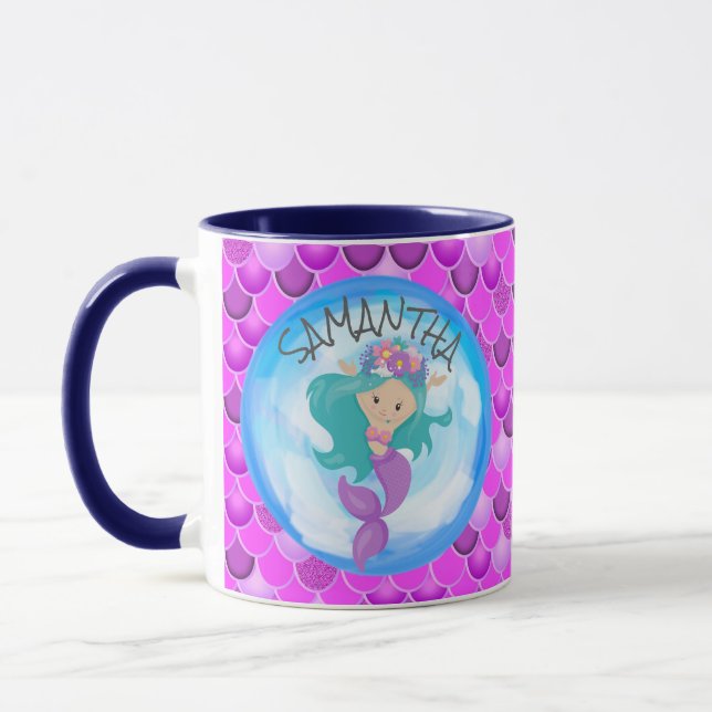 Mermaid Purple Mug (Left)