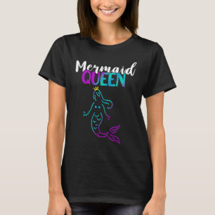 Mermaid Queen Crown Tail Clamshell Beautiful Sea C T-Shirt