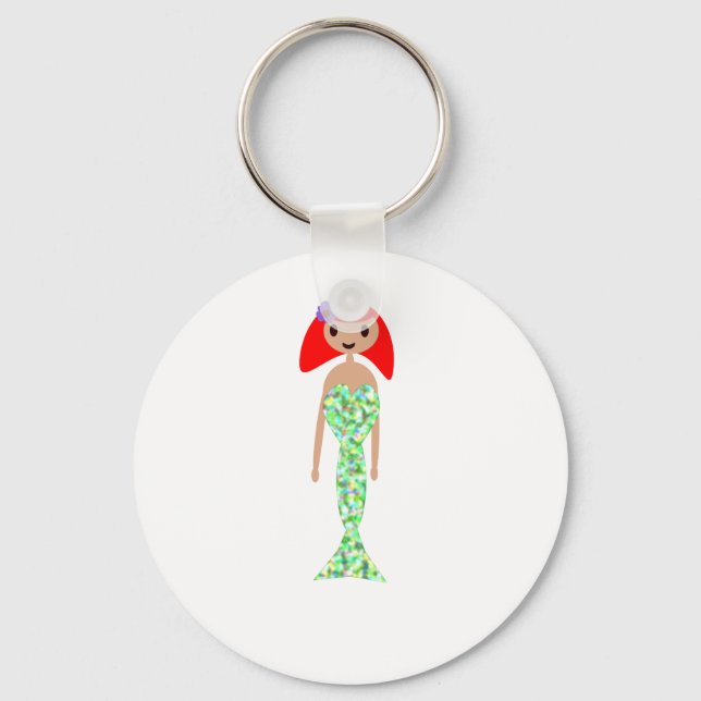 Mermaid Raibow tail Keychain (Front)