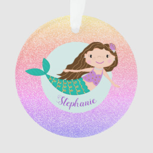 Mermaid Rainbow Parties scintillant Nom personnali