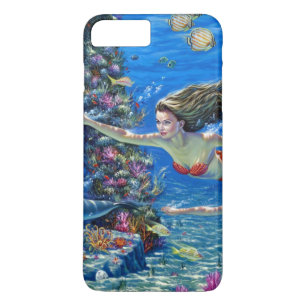 mermaid red tail Case-Mate iPhone case