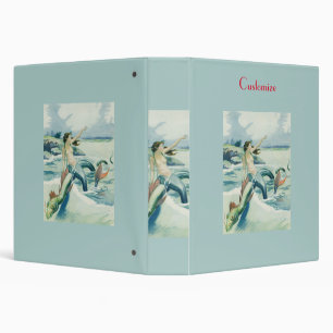 Mermaid Riding Sea Serpent Thunder_Cove   Binder