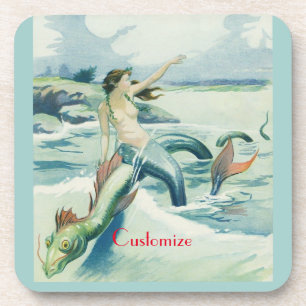Mermaid Riding Sea Serpent Thunder_Cove Coaster