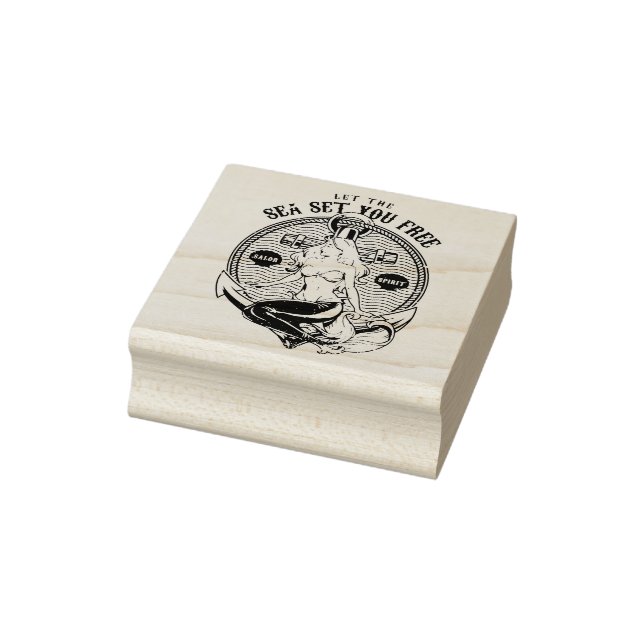 Mermaid Rubber Stamp (Stamp)