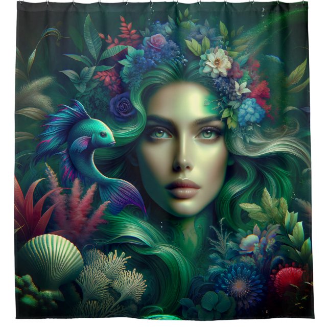"Mermaid’s Floral Haven" (Front)