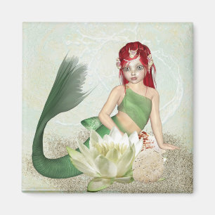 Mermaid, sand and Shells Magnet