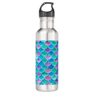Mermaid scales 710 ml water bottle