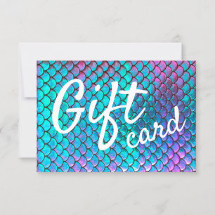 mermaid scales background Gift Card