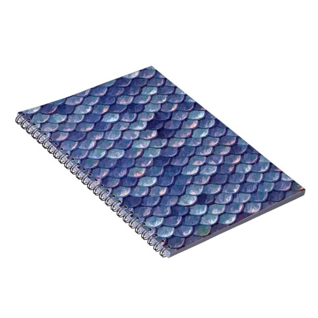 Mermaid Scales Blue note book (Right Side)