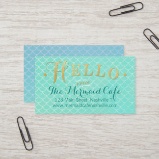 Mermaid Scales Business Card