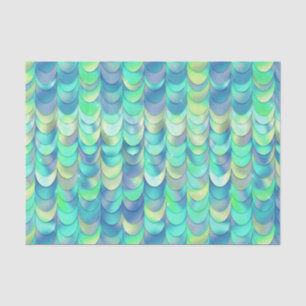 Mermaid Scales Green Iridescent  Metallic Tissue Paper