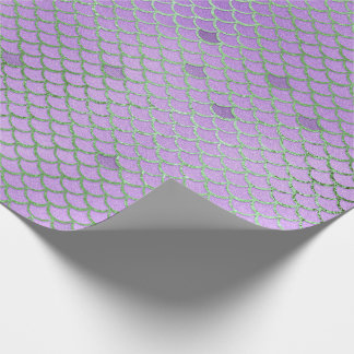 Mermaid Scales Pattern Purple Under the Sea Wrapping Paper