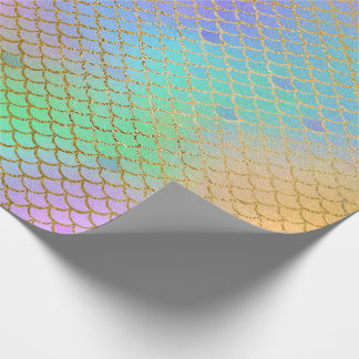 Mermaid Scales Pearlescent Rainbow Under the Sea Wrapping Paper